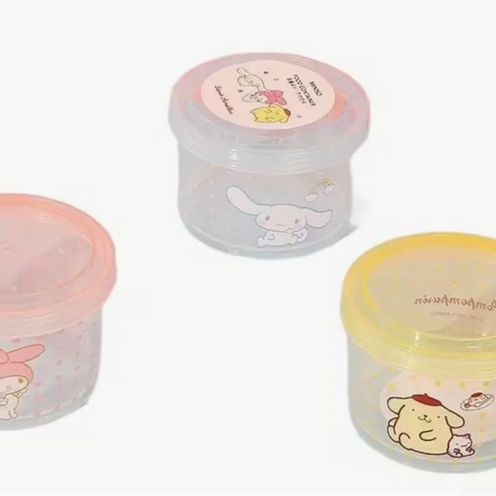 Sanrio Pastel Pink Yellow Blue Stackable Storage Containers
